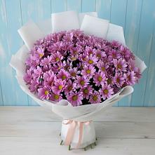 Букет сиреневая охапка в Чегеме Букет цветов из:  Хризантемы в Чегеме