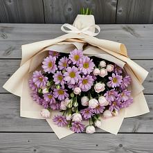 Букет цветов из:  Розы и Хризантемы в Чегеме