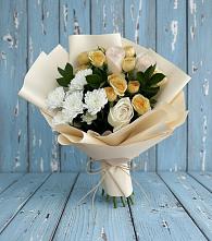 Букет цветов из:  Розы и Хризантемы в Чегеме