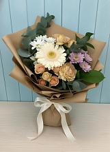 Букет цветов из:  Герберы и Хризантемы в Чегеме