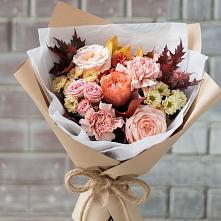 Букет цветов из:  Гвоздики, Хризантемы и Розы в Чегеме