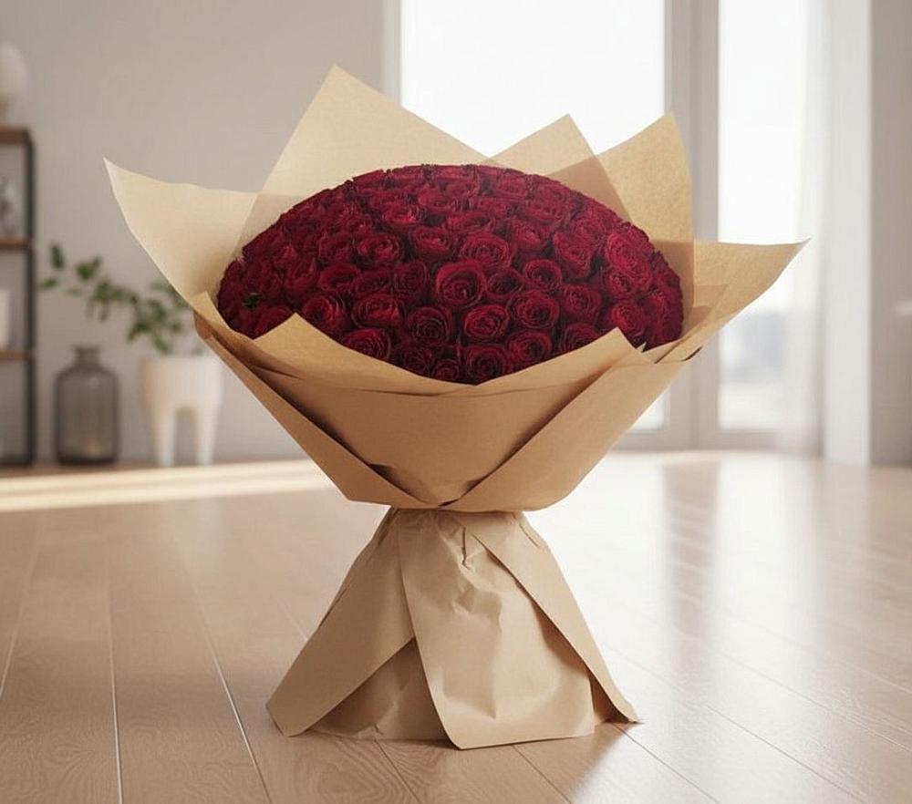 101 Красная роза в Чегеме Букет 101 Красная роза в Чегеме
