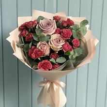 Букет цветов из:  Гвоздики и Розы #REPLACE_PRED# Чегеме