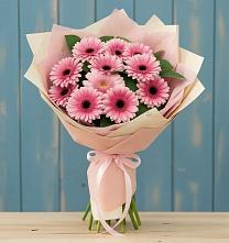 Букет пурпурно-розовый в Чегеме Букет цветов из:  Герберы в Чегеме