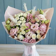 Букет цветов из:  Альстромерии и Розы #REPLACE_PRED# Чегеме