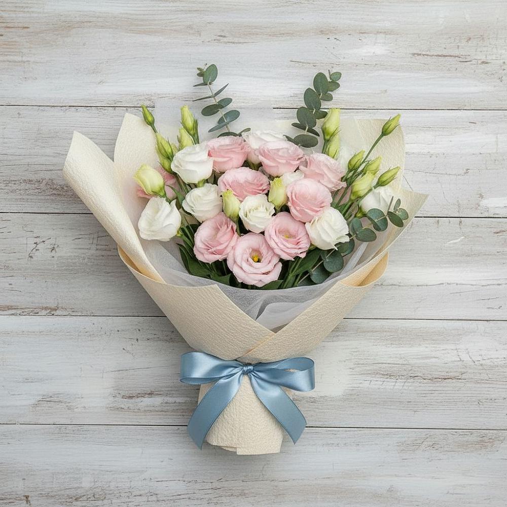 Букет цветов из: Лизиантусы в Чегеме